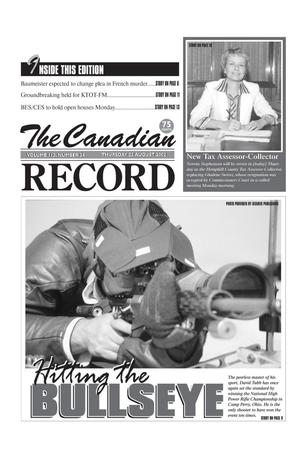 Primary view of object titled 'The Canadian Record (Canadian, Tex.), Vol. 112, No. 34, Ed. 1 Thursday, August 22, 2002'.