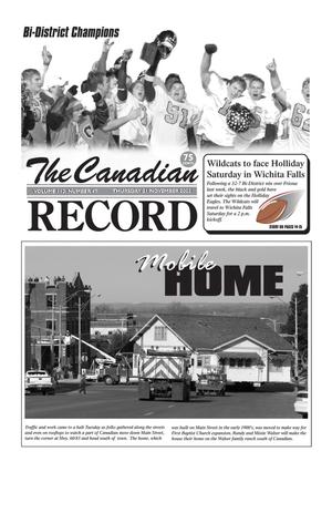 Primary view of object titled 'The Canadian Record (Canadian, Tex.), Vol. 112, No. 47, Ed. 1 Thursday, November 21, 2002'.