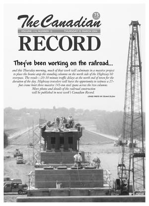 Primary view of object titled 'The Canadian Record (Canadian, Tex.), Vol. 114, No. 13, Ed. 1 Thursday, March 25, 2004'.