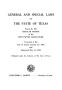 Primary view of General and Special Laws of The State of Texas Passed By The Regular Session of the Fifty-Ninth Legislature, Volume 1