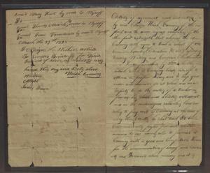 Primary view of object titled '[Agreement to Hire a Schoolteacher]'.