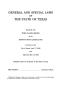 Legislative Document: General and Special Laws of The State of Texas Passed By The Third Ca…