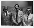 Thumbnail image of item number 1 in: '[Photograph of John J. Herrera, Tatcho Mindiola and A. Hernandez at LULAC Conference]'.