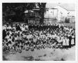 Photograph: [Group of children in Guadalupe Church yard]