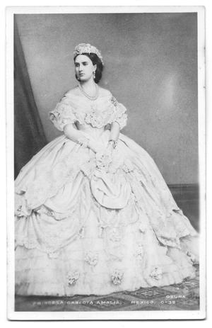 Primary view of object titled '[Postcard of Carlota of Mexico]'.