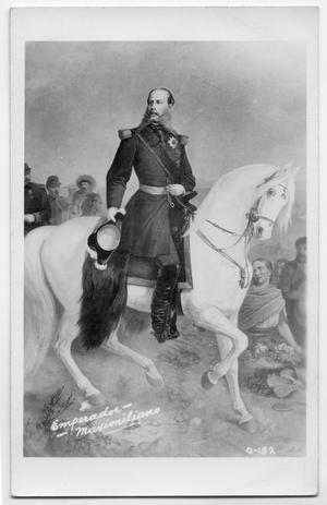 Primary view of object titled '[Postcard of Maximilian I of Mexico]'.