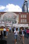 Primary view of [People in front of a mural]