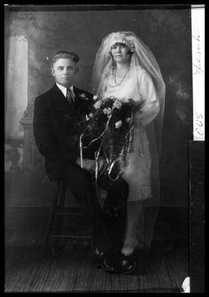 Primary view of object titled 'Bill and Esther Harton Wedding'.
