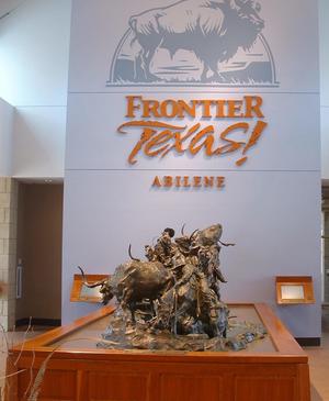 Primary view of object titled '[Sculpture in Abilene museum]'.