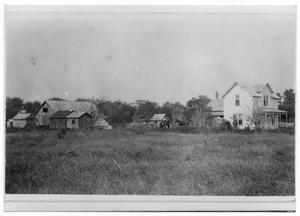 Primary view of [Hans Christian Hansen's Farm, View of Barn and House]