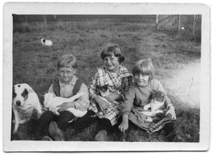 Primary view of object titled 'Hansen Children with Pets'.