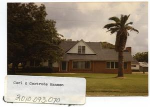 Primary view of object titled 'Carl & Gertrude Hansen Home'.