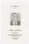Thumbnail image of item number 1 in: '[Funeral Program for Britton Armstead, July 18, 1981]'.