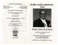 Thumbnail image of item number 3 in: '[Funeral Program for John Lincoln Ball, January 24, 1998]'.