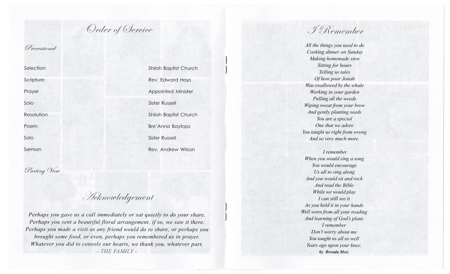 [Funeral Program for A. B. Baytops, November 1, 2007]
                                                
                                                    [Sequence #]: 3 of 5
                                                