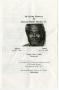 Primary view of [Funeral Program for Walter Booker, Jr., June 2, 2000]