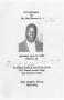Thumbnail image of item number 1 in: '[Funeral Program for Bert Brown, Jr., June 12, 2004]'.