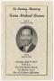 Primary view of [Funeral Program for Kevin Michael Brown, July 19, 2003]