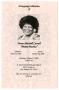 Pamphlet: [Funeral Program for Verna Mitchell Carroll, October 21, 2006]