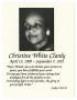 Thumbnail image of item number 4 in: '[Funeral Program for Christine Clardy, September 14, 1991]'.