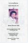 Pamphlet: [Funeral Program for James Vincent Cole, September 26, 1998]