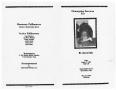 Thumbnail image of item number 3 in: '[Funeral Program for Ossa Lee Davis, August 17, 1984]'.