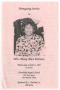 Pamphlet: [Funeral Program for Mary Alice Debrow, October 6, 1993]