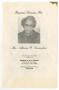 Primary view of [Funeral Program for Alberta G. Desmukes, July 18, 1981]