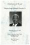 Primary view of [Funeral Program for Deacon Geroge Norwood Dismuke, Sr., March 27, 1996]