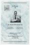 Primary view of [Funeral Program for Ronald Edward Du Pree, December 17, 2007]