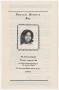 Pamphlet: [Funeral Program for Paula Dymond, August 31, 1978]