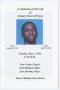 Pamphlet: [Funeral Program for Jeramey Travon Gay, May 2, 2006]