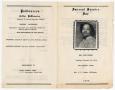 Thumbnail image of item number 3 in: '[Funeral Program for Ruth Gibson, October 26, 1976]'.