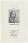Thumbnail image of item number 1 in: '[Funeral Program for Charles Grant, January 11, 1979]'.