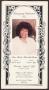 Primary view of [Funeral Program for Ruth Marvelle Green, August 5, 1999]