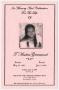 Pamphlet: [Funeral Program for T Andra Greenwood "T. T", June 9, 2006]
