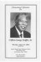 Primary view of [Funeral Program for Clifton George Griffin, Sr., August 22, 2002]