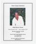Pamphlet: [Funeral Program for Odell Morris Groom, September 20, 2007]