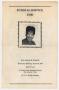 Primary view of [Funeral Program for Bessie M. Hodges, August 24, 1977]