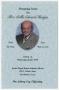 Primary view of [Funeral Program for Collie Edward Hodges, April 1, 2009]