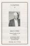 Thumbnail image of item number 1 in: '[Funeral Program for James E. B. Hunter, December 28, 1991]'.