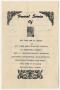 Thumbnail image of item number 1 in: '[Funeral Program for Walter M. Inman, May 7, 1960]'.