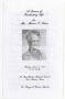 Primary view of [Funeral Program for Minnie S. Lane, June 11, 1982]