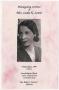 Thumbnail image of item number 1 in: '[Funeral Program for Leola K. Lewis, May 1, 1998]'.