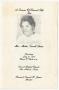 Primary view of [Funeral Program for Mattie Terrell Lewis, July 31, 1982]