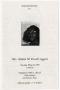 Pamphlet: [Funeral Program for Ardelia M. Powell Liggett, May 30, 1995]