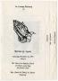 Primary view of [Funeral Program for Bernice G. Lyons, December 16, 1995]