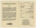 Thumbnail image of item number 2 in: '[Funeral Program for Alice Roberts Marshall, February 4, 1989]'.