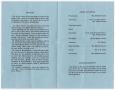 Thumbnail image of item number 2 in: '[Funeral Program for James Marshall, August 28, 1985]'.