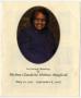 Primary view of [Funeral Program for Thelma Claudette Holmes Mayfield, September 13, 2008]